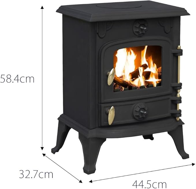 RoyalFire 4.5KW Indoor Cast Iron Wood Burning Stove