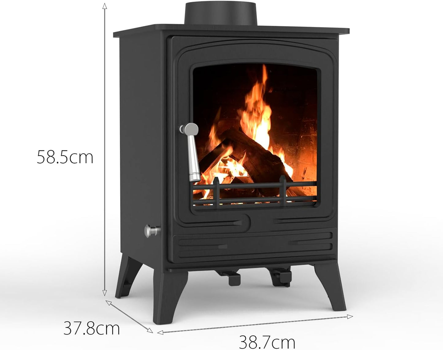 RoyalFire 5kW Indoor Steel Wood Charcoal Burning Stove