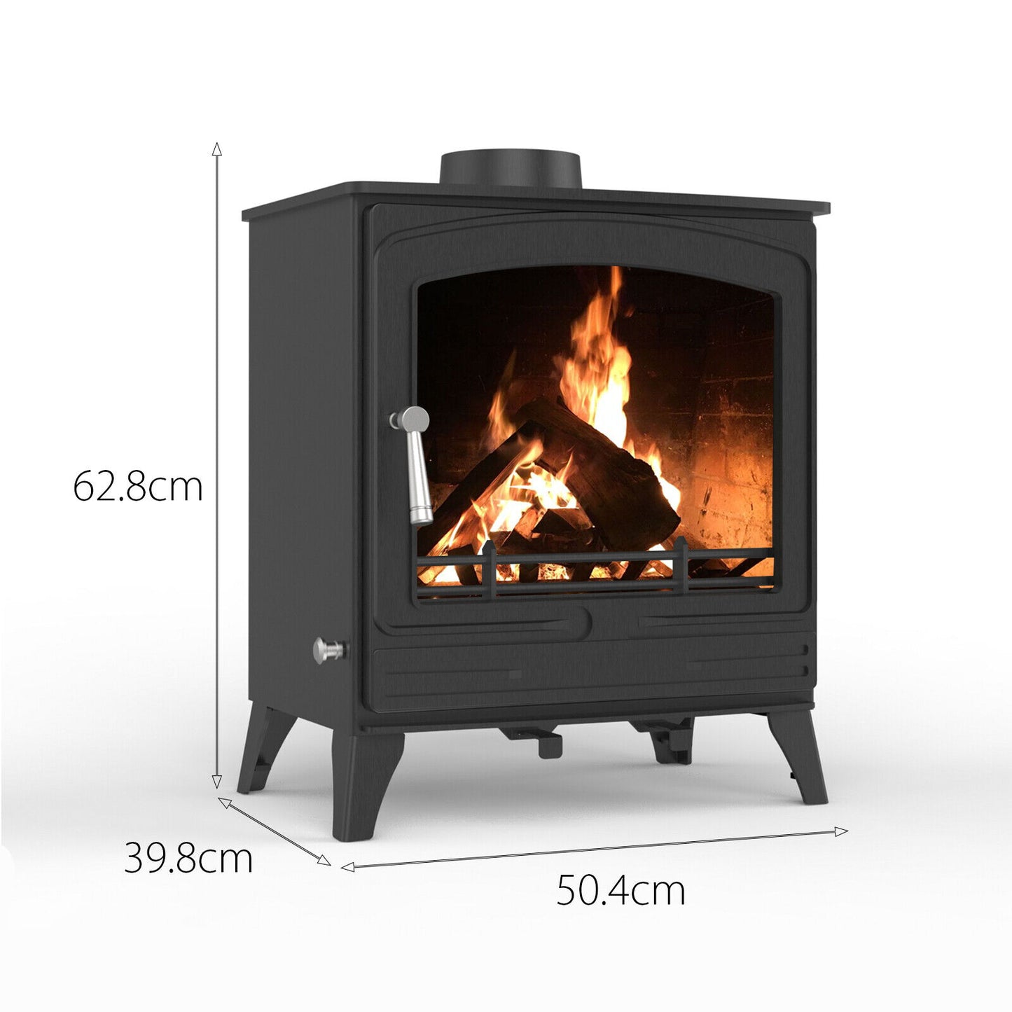 RoyalFire 8.5kW Indoor Steel Wood Charcoal Burning Stove