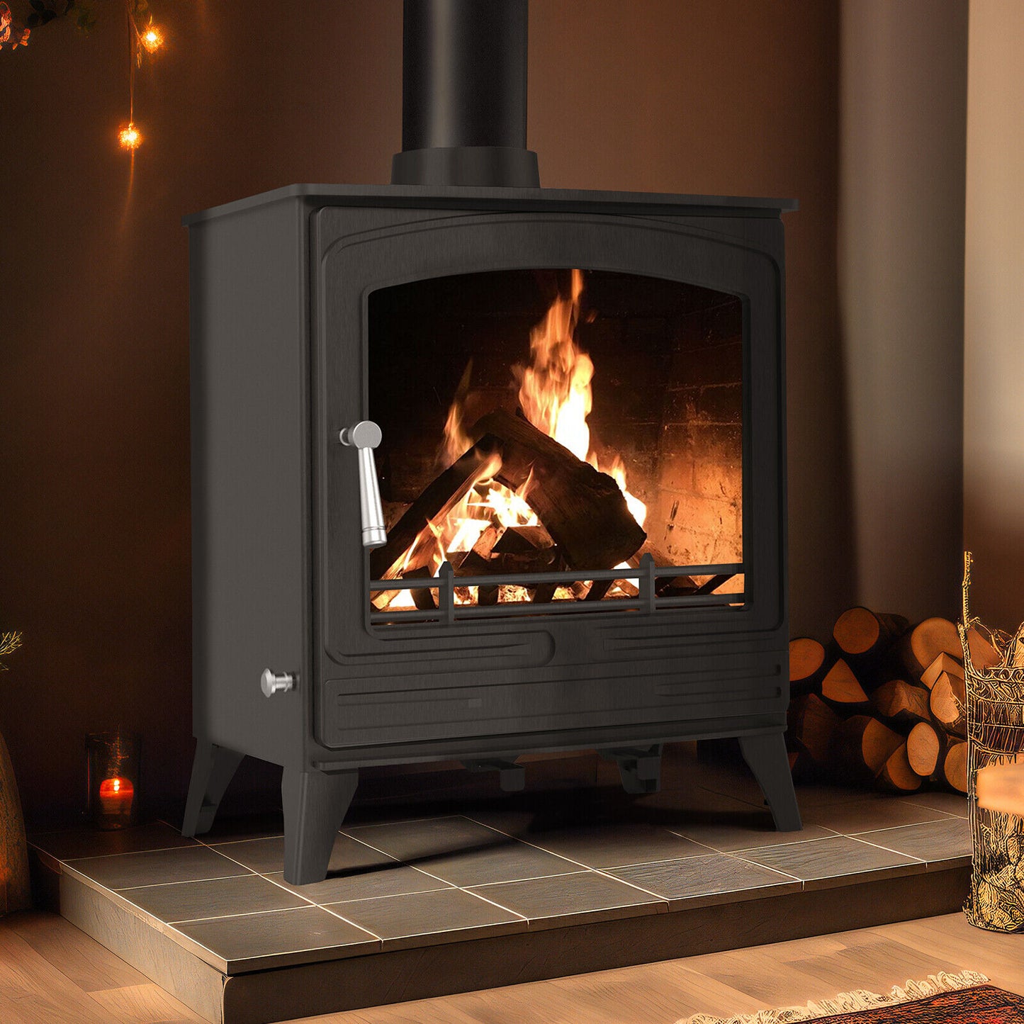 RoyalFire 8.5kW Indoor Steel Wood Charcoal Burning Stove