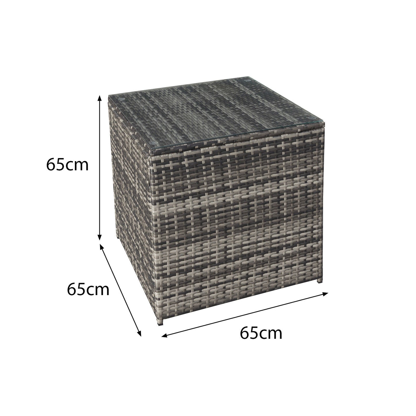 Malta Rattan 6 Seat Corner Set in Walnut Grey
