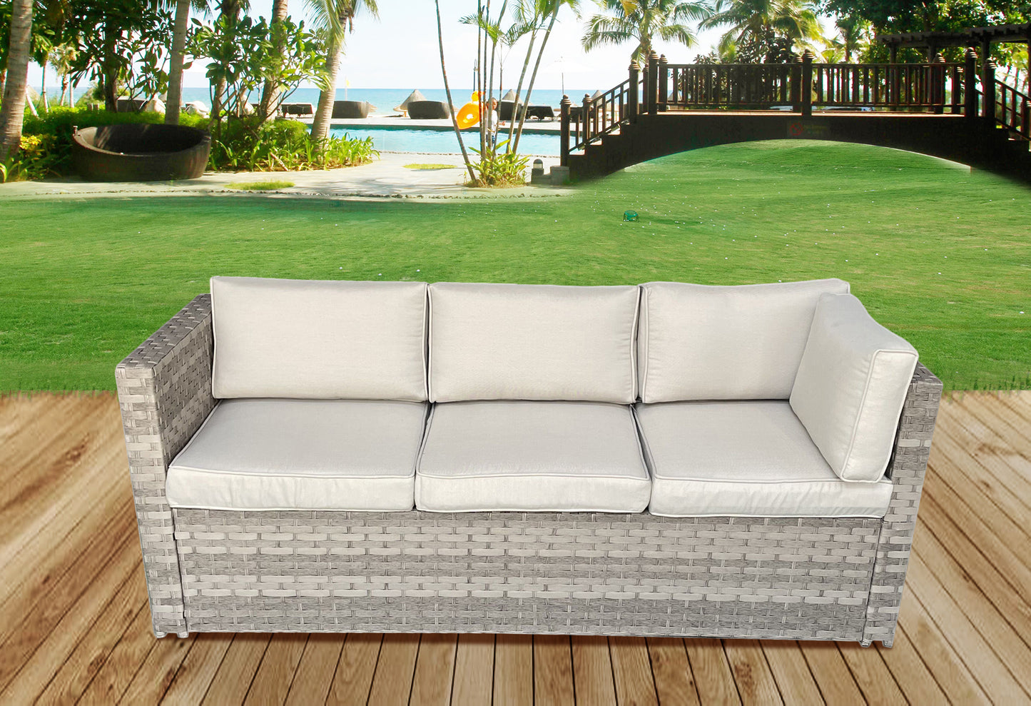 Garden Furniture Rattan Corner Sofa Set Patio furniture Acorn Corner set