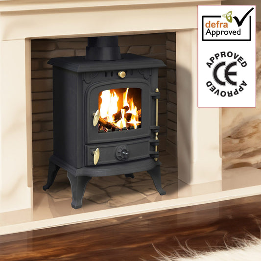 RoyalFire 4.5KW Indoor Cast Iron Wood Burning Stove