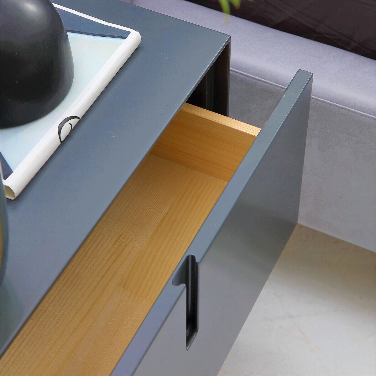Chicago Nightstand in Grey