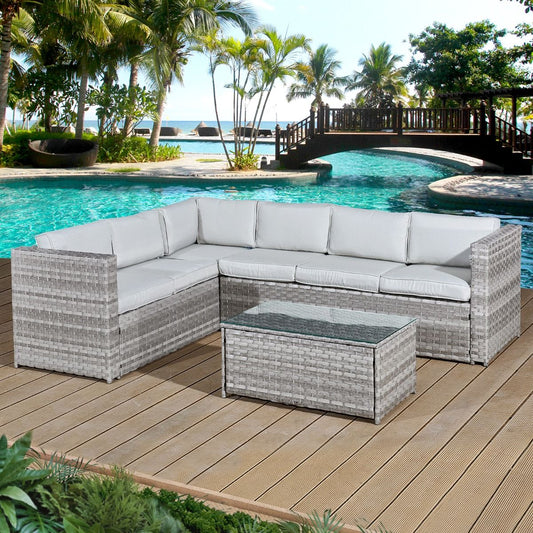 Garden Furniture Rattan Corner Sofa Set Patio furniture Acorn Corner set